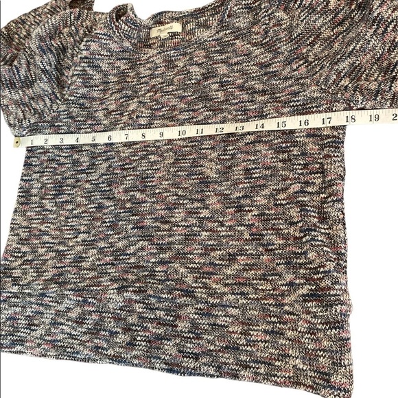 Madewell Women’s Black and Pastel Heathered Crop Knit Sweater Size Small - Picture 9 of 9